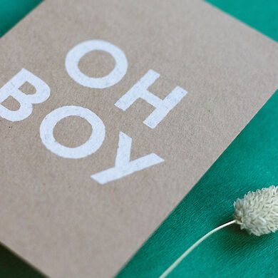Postkarte Oh Boy (Kraftpapier Edition) – Bild 2
