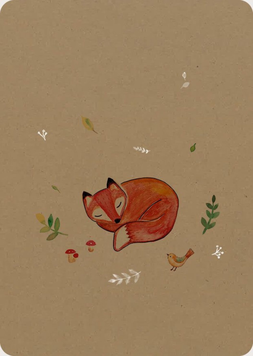 Postkarte Fuchs (Kraftpapier Edition)